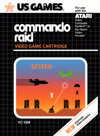 Commando Raid Atari 2600 US box art